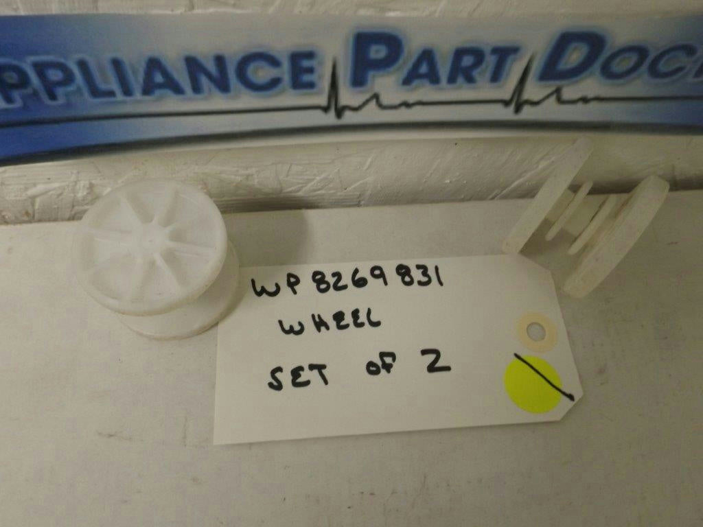 KENMORE WHIRLPOOL DISHWASHER WP8269831 WHEEL SET OF 2 USED KENMORE WHIRLPOOL DISHWASHER WP8269831 WHEEL SET OF 2 USED